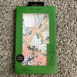 NIB Kate Spade iPhone 14 Pro Max Protective Case for MagSafe White/Pink/Blue